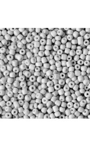 Seed beads 11/0 (2mm) Light silk grey